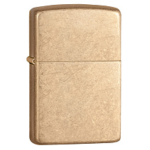 Зажигалка ZIPPO Armor™с покрытием Tumbled Brass, латунь/сталь, золотистая, матовая, 38x13x57 мм