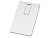 Флеш-карта USB 2.0 16 Gb в виде металлической карты Card Metal, серебристый - миниатюра
