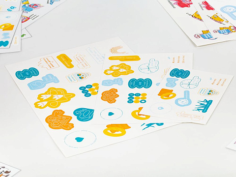 Наклейки бумажные Sticker Pack на заказ, M - рис 5.