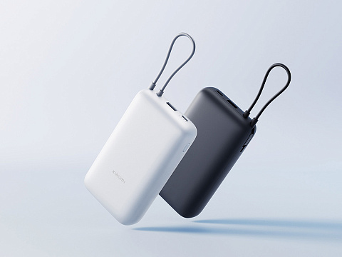 Внешний аккумулятор с встроенным кабелем Xiaomi Power Bank 20000mAh (Integrated Cable) GL Dark Gray - рис 6.
