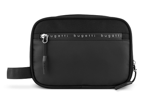 Несессер BUGATTI БЛАНК ОБЛЕГЧЕННАЯ | BLANC DELIGHT, чёрный, нейлон RPET600D/тарпаулин/полиэстер, 22х10х16 см - рис 2.