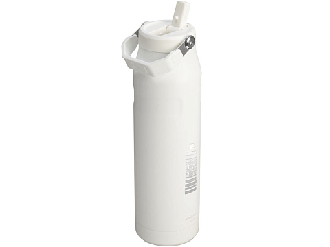 Бутылка для воды объемом 1,06 литра с откидной трубочкой Stanley IceFlow™ 2.0 - Frosted white - рис 4.