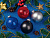 Стеклянный елочный шар Christmas bauble, синий прозрачный, с серебристым колпачком в черной коробке - миниатюра - рис 6.