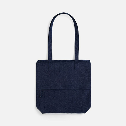 Сумка для покупок Denimate, темно-синяя - рис 3.