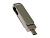 USB 2.0- флешка на 16 Гб поворотный механизм 2 в 1, c дополнительным разъемом Type-C с одноцветным металлическим клипом, серый - миниатюра - рис 2.