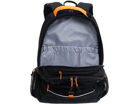 Рюкзак TORBER РАКЕТА черный/оранжевый, полиэстер/добби, 32x15x46 см, 22 л - рис 8.