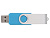 Флеш-карта USB 2.0 8 ГБ Квебек, голубой - миниатюра - рис 4.