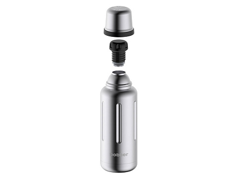Термос для напитков, вакуумный, бытовой, тм bobber. Объем 1 литр. Артикул Flask-1000 Matte - рис 3.