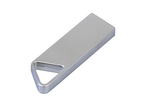 USB 2.0-флешка на 32 Гб с мини чипом, компактный дизайн, отверстие треугольной формы для цепочки - рис 3.