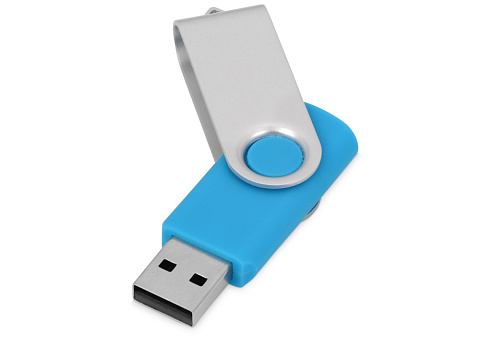 Флеш-карта USB 2.0 16 ГБ Квебек, голубой - рис 2.