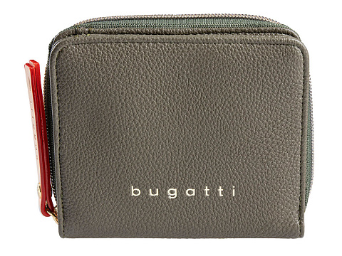Кошелёк женский BUGATTI ЭЛЛА | ELLA, оливковый, полиуретан, 12х3х10 см - рис 2.