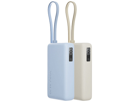 Внешний аккумулятор со встроенным кабелем Xiaomi 67W Power Bank 10000 (Integrated Cable) Ice Blue - рис 6.