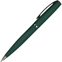 Ручка Sienna шариковая  автоматическая, зеленый металлический корпус soft-touch, 1.0 мм, синяя