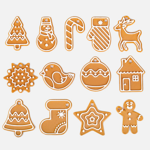 Мини-подвеска «Пряник», шарик - рис 6.