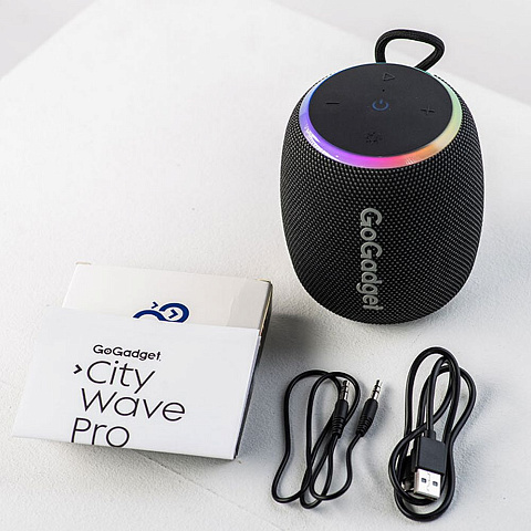 Водонепроницаемая колонка c подсветкой CityWave Pro, черная - рис 4.