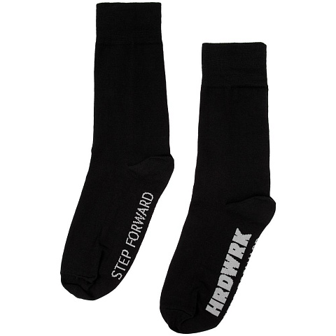 Набор из 3 пар носков Hard Work Black - рис 3.