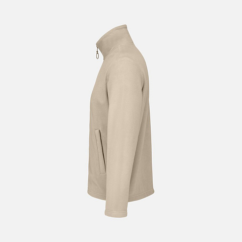 Куртка флисовая унисекс Nitro, серо-бежевая - рис 4.