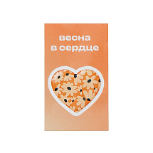 Смоляной стикерпак-открытка, 1 стикер с фоновой запечаткой, 3 см