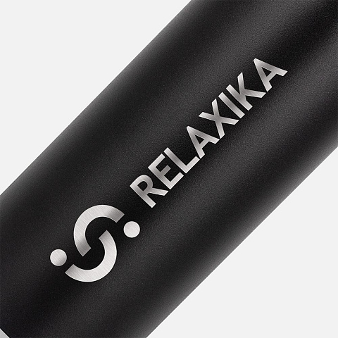 Термос Relaxika 1200 со стикерпаком, черный - рис 8.