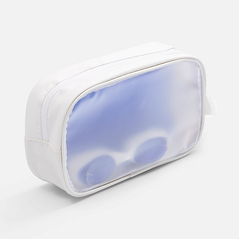 Влагостойкая косметичка Aquanko, белая - рис 6.