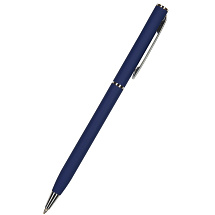 Ручка шариковая автоматическая BrunoVisconti® PALERMO цвет корпуса темно-синий, soft-touch, 0.7 мм