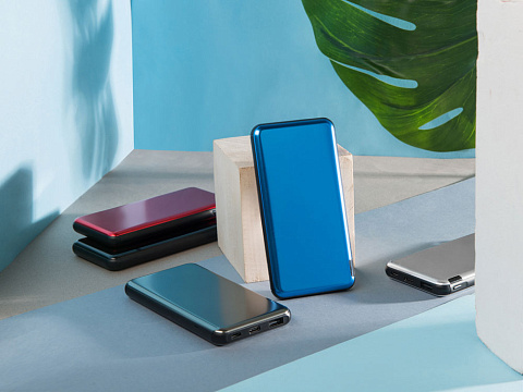 Внешний аккумулятор Forge v.2 металл,  10000mah, синий - рис 12.