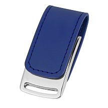 Флеш-карта USB 2.0 16 Gb с магнитным замком Vigo, синий/серебристый