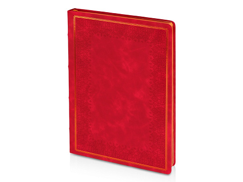 Ежедневник недатированный А4 Royal, красный с бронзовым срезом