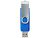 USB3.0/USB Type-C флешка на 16 Гб Квебек C, синий - миниатюра - рис 4.