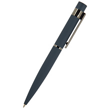 Ручка шариковая автоматическая BrunoVisconti VERONA цвет корпуса синий, soft-touch, 1 мм, синяя
