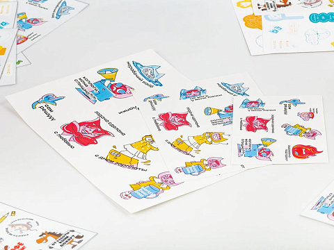 Наклейки бумажные Sticker Pack на заказ, L - рис 3.