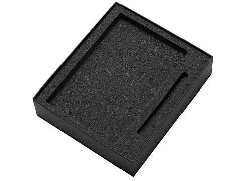 Подарочный набор Vision Pro soft-touch с ручкой и блокнотом А5, оранжевый - рис 3.