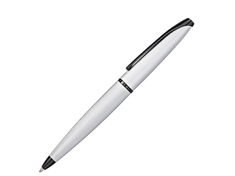 Ручка шариковая CROSS коллекция АТХ | ATX Brushed Chrome, латунь, покрытие-хром, гравировка, детали дизайна-полированное покрытие черного цвета - рис 2.