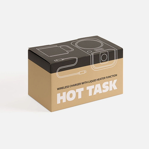 Беспроводное зарядное устройство с подогревом кружки Hot Task, белое - рис 13.