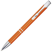 Шариковая ручка Moneta из переработанного алюминия - Оранжевый