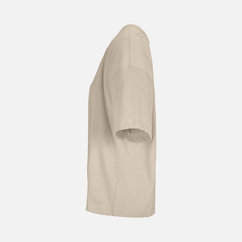 Футболка оверсайз женская Boxy Women, бежевая (льняная) - рис 4.