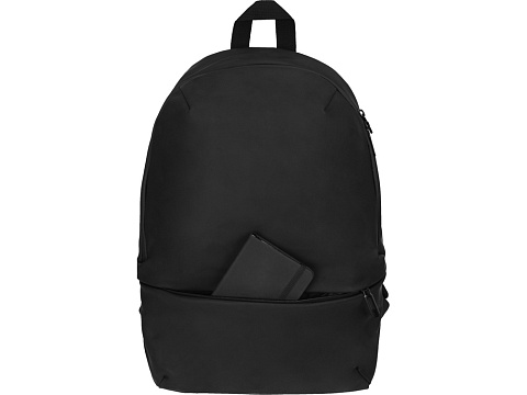 Рюкзак Glam для ноутбука 15'' из мягкой экокожи, черный - рис 4.