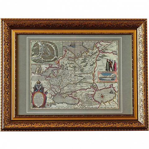 Карта России Гесселя Герритса 1614 год