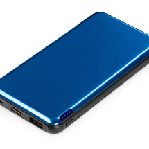Внешний аккумулятор Forge v.2 металл,  10000mah, синий