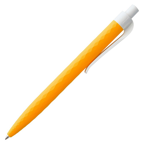 Ручка шариковая Prodir QS01 PMP-P, оранжевая с белым - рис 5.