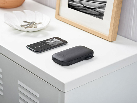 Внешний аккумулятор с беспроводной колонкой Powersound, черный - рис 13.