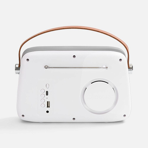 Bluetooth-колонка с радио Retronica, белая - рис 5.