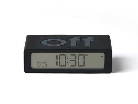 Часы настольные Flip Mini, черный - рис 4.