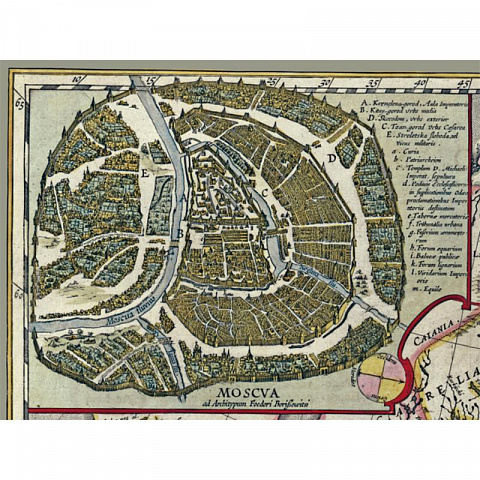 Карта России Гесселя Герритса 1614 год - рис 6.