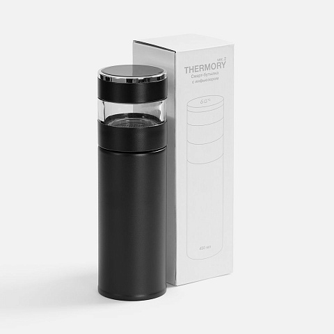 Смарт-бутылка с инфьюзером Thermory ver.2, черная - рис 7.