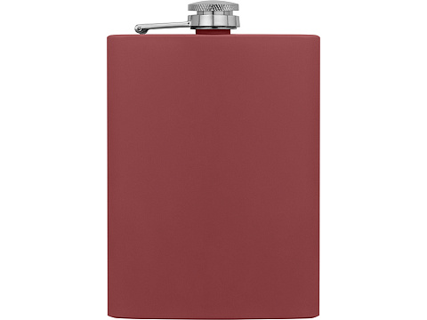 Фляжка 240 мл Remarque soft touch, 304 сталь, бургунди - рис 4.