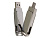 USB 2.0- флешка на 64 Гб поворотный механизм 2 в 1, c дополнительным разъемом Type-C с одноцветным металлическим клипом, серый - миниатюра - рис 5.