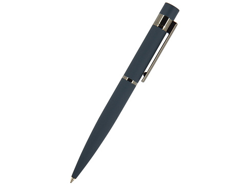 Ручка шариковая автоматическая BrunoVisconti VERONA цвет корпуса синий, soft-touch, 1 мм, синяя