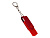 USB-флешка на 16 Гб 2 в 1 поворотный механизм, c дополнительным разъемом Type-C с одноцветным металлическим клипом, красный - миниатюра