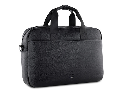 Портфель мужской BUGATTI РИКО | RICO, черный, полиуретан, 40 x 10 x 28,5 см